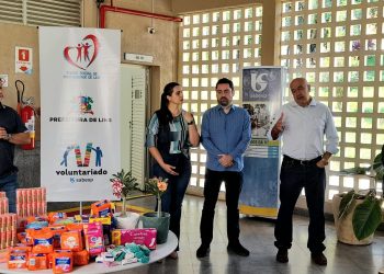 Voluntariado da Sabesp realiza a entrega de itens de higiene pessoal ao Fundo Social de Solidariedade de Lins