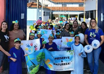 Sabesp e alunos da E.E. Prof° Jorge Americano promoveram uma passeata educativa em alusão ao Dia Mundial do Meio Ambiente