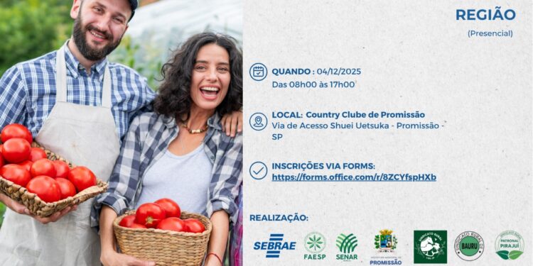 Agricultura Familiar será tema de seminário do Sebrae-SP em Promissão