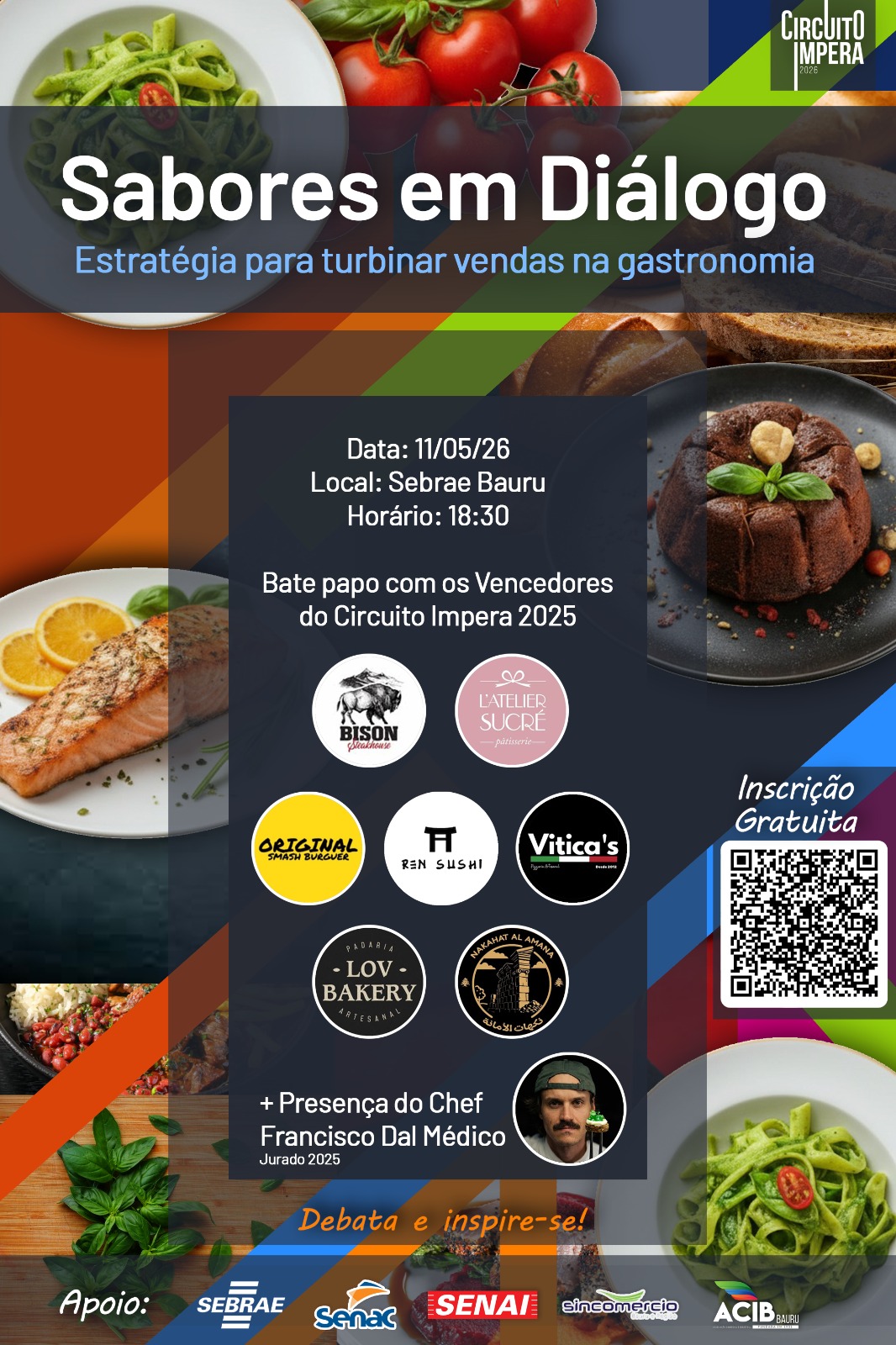 Sebrae-SP, Social Bauru, parceiros e empresários do segmento gastronômico discutem oportunidades e estratégias de crescimento na região