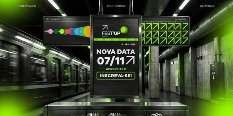 Fest’UP Bauru terá nova data, em 7 de novembro.